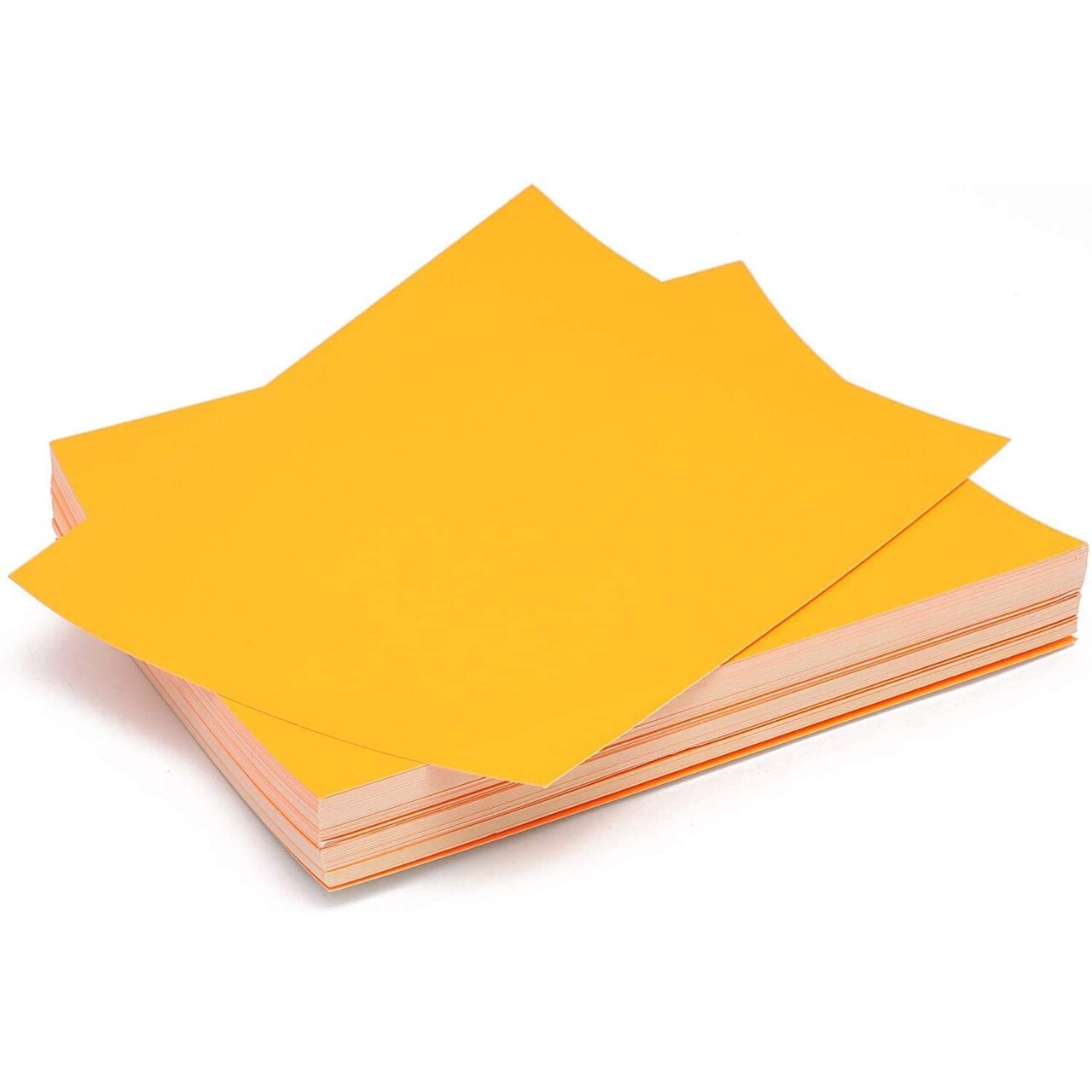 Neon Orange Cardstock Paper for DIY Crafts (8.5 x 11 in, 96 Sheets